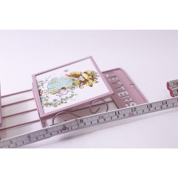 Letters, 1970s, Pink, Male Holder, Country Kids, Metal Wall Hanging, Wall Decor, - Picture 4 of 4